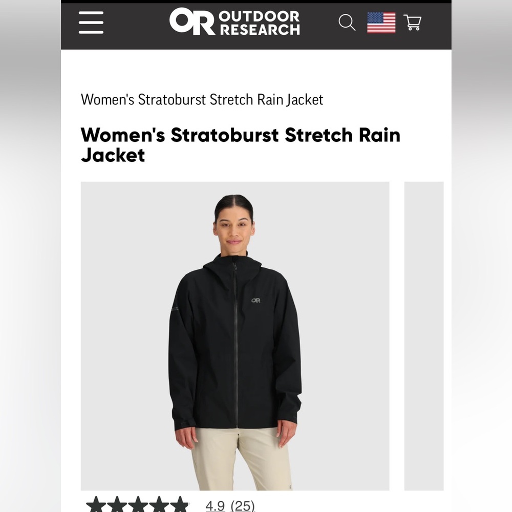 Outdoor Research Women's Stratoburst Stretch Rain Jacket